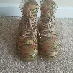 Floral boots